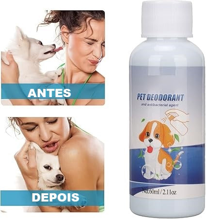 Spray de Colônia Desodorante para Cães e Gatos com Mau cheiro