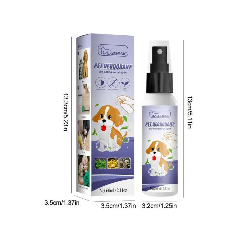 Spray de Colônia Desodorante para Cães e Gatos com Mau cheiro